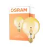 Osram Vintage 1906 LED E27 Globe Filament Goud 125mm 6.5W 650lm - 824 Zeer Warm Wit | Dimbaar - Vervangt 50W